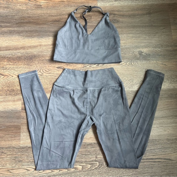 Alphalete Pants - Alphalete Purple/Grey Activewear Set
